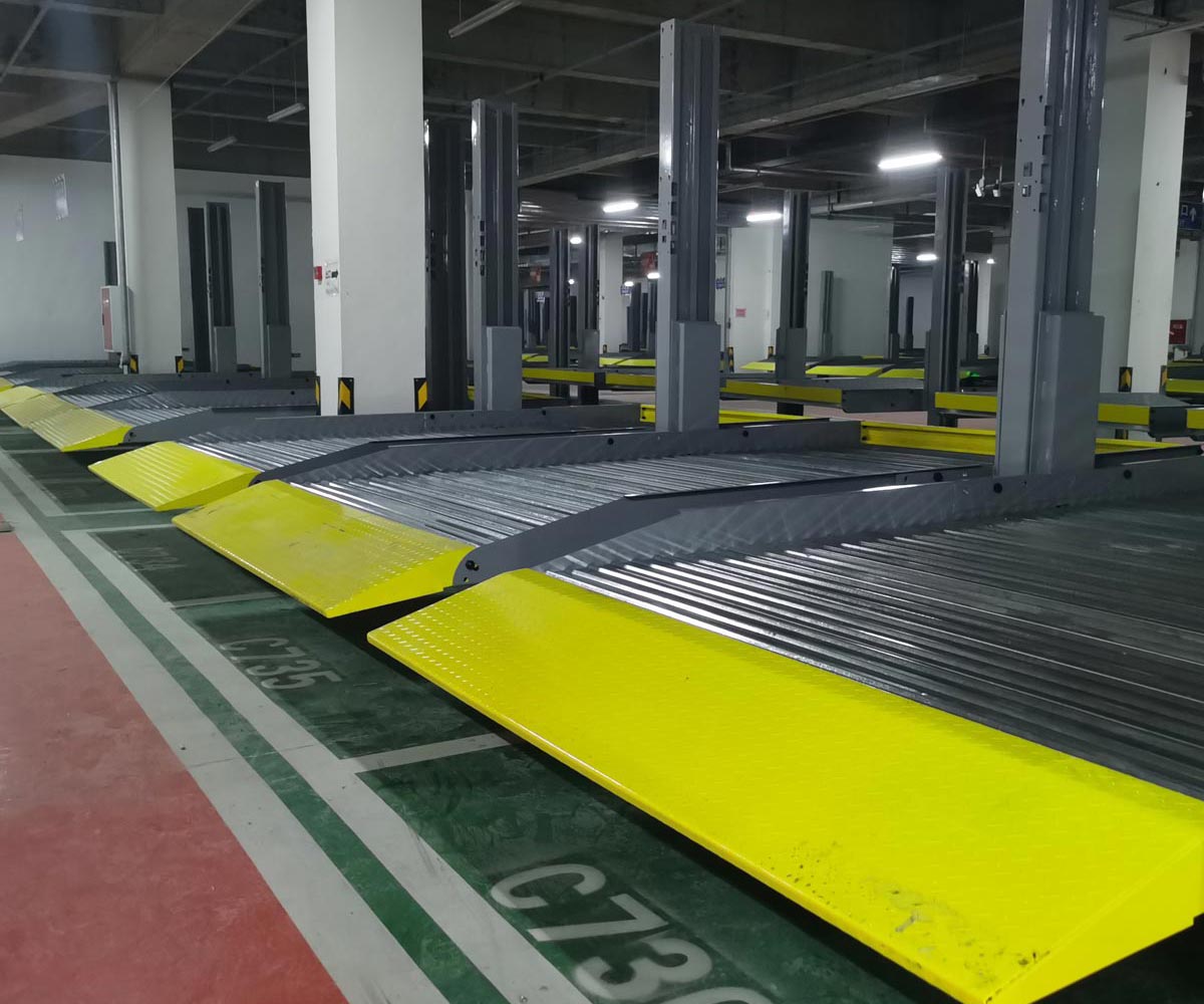 仁壽2層簡易式機械車庫安裝