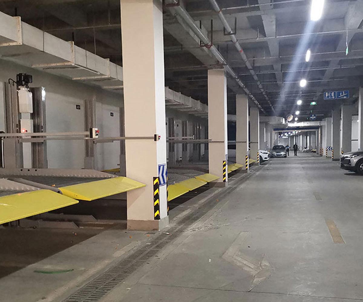 仁壽兩柱機械立體車庫拆除