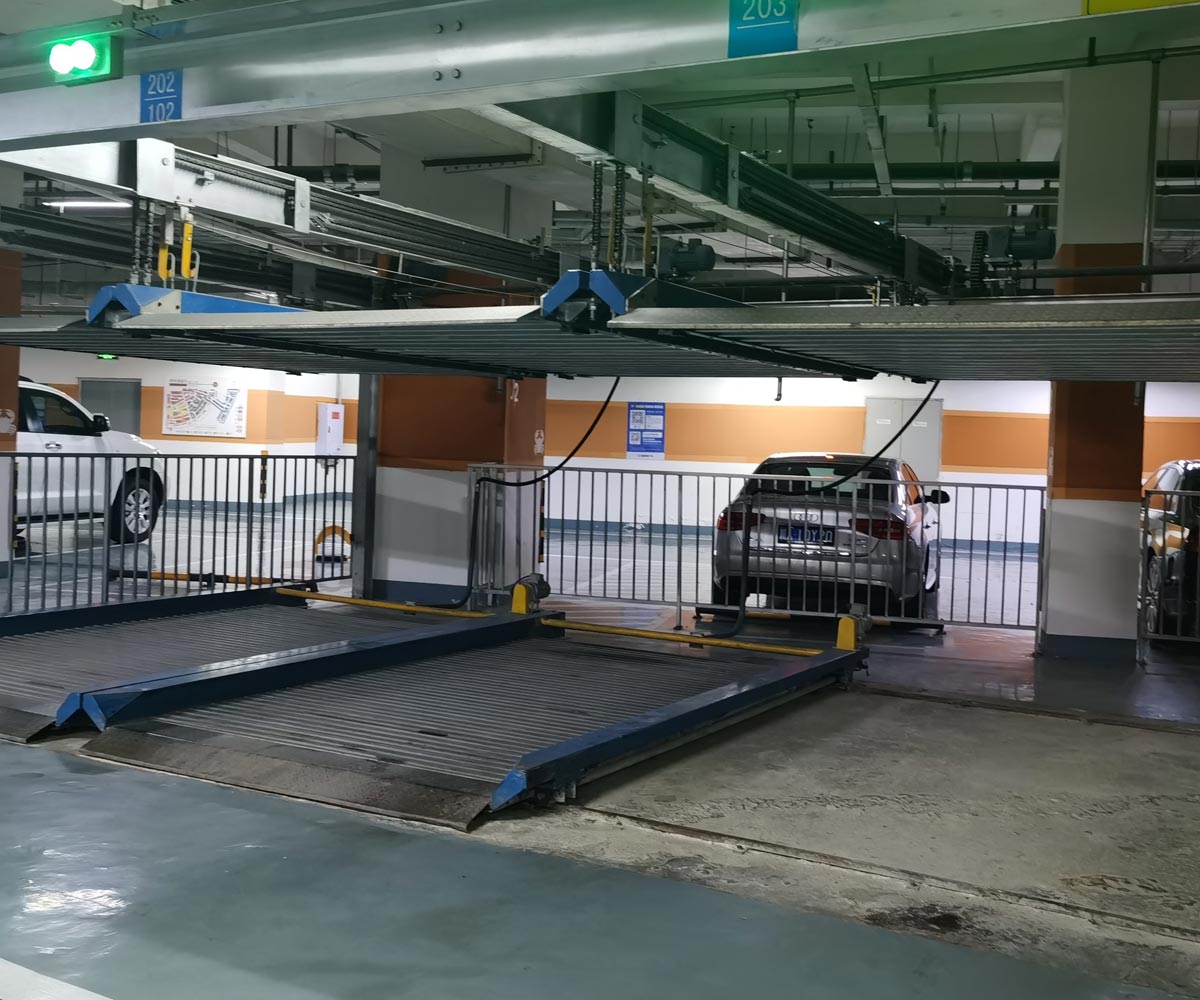 沿灘兩層升降平移機械車庫