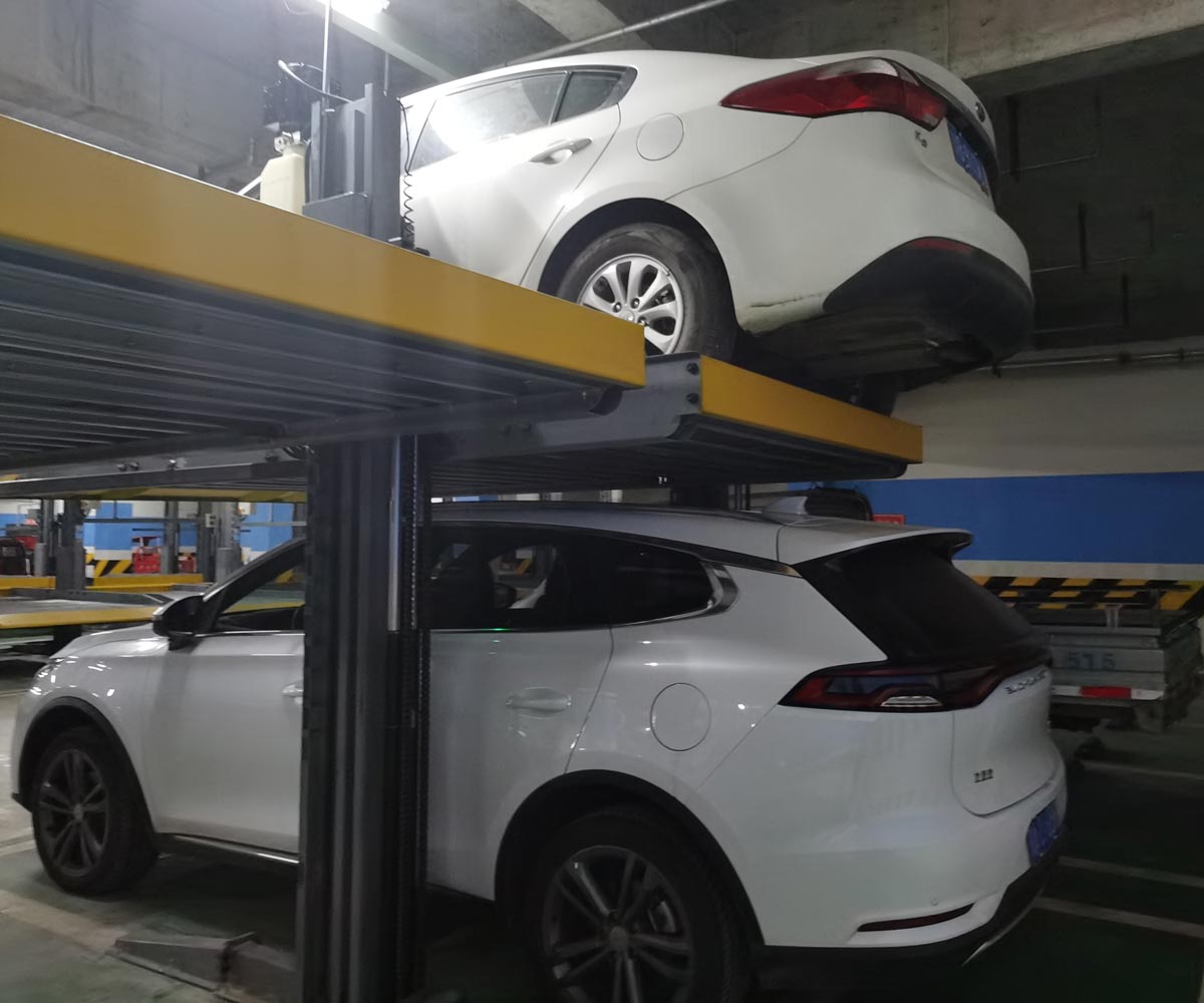 白雲兩柱簡易升降式立體車庫