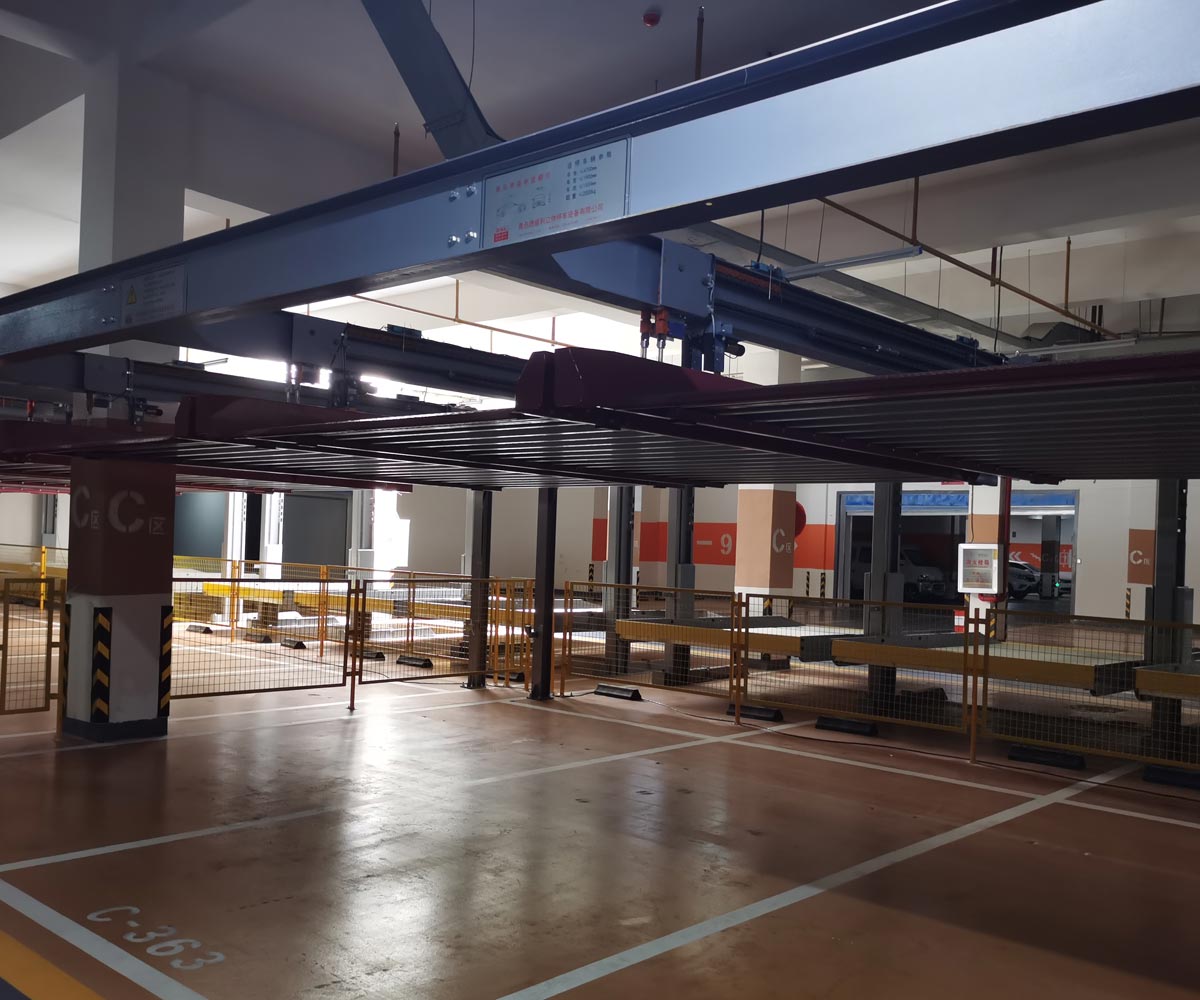 白雲四柱式簡易升降立體車庫